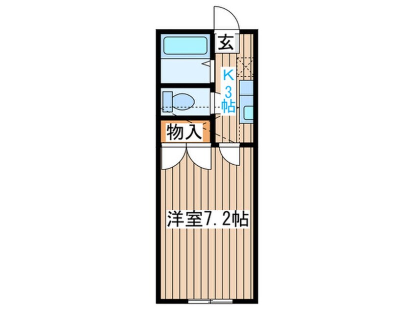 間取図 ﾎﾜｲﾄｷｬｯｽﾙ六丁の目ﾋﾞﾚｼﾞB棟