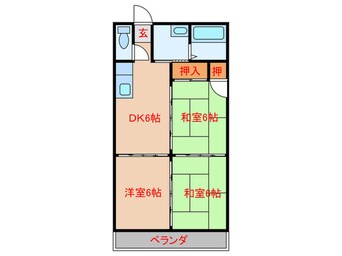間取図 メルシーハイツ飯田　Ａ棟
