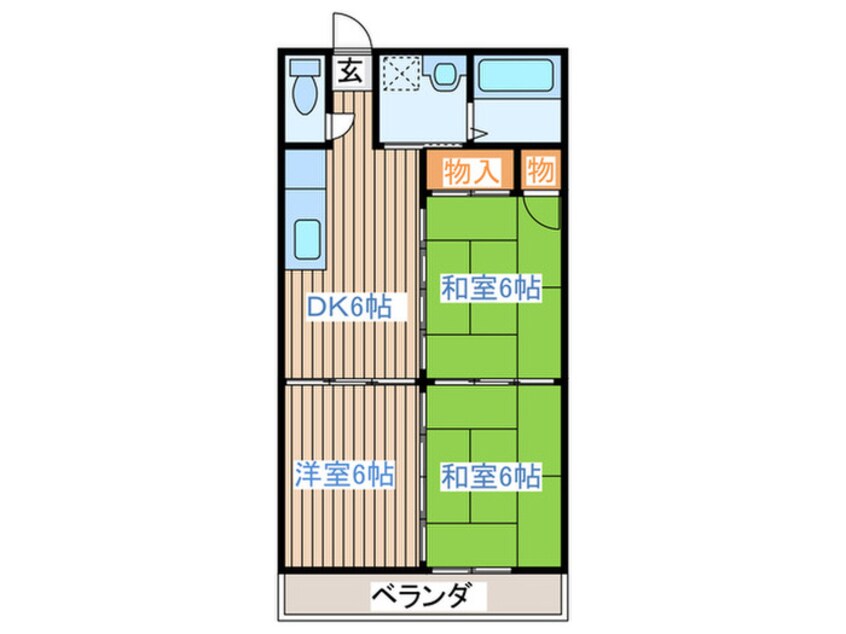 間取図 メルシーハイツ飯田　Ａ棟