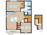 クレストール光陽 2LDKの間取り