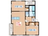 THE ROOM 2LDKの間取り