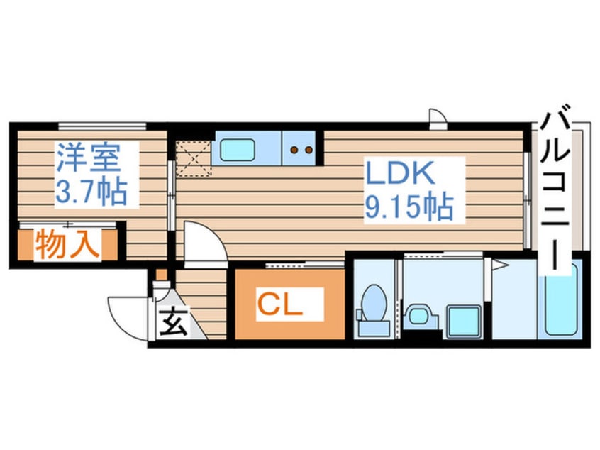 間取図 グロウランスあすと長町