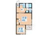 フォレストハイム越路 2Kの間取り