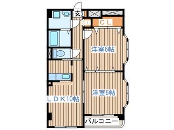 間取図 パ－クサイド上杉公園