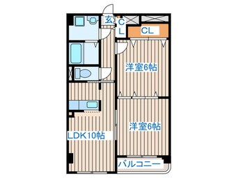 間取図 パ－クサイド上杉公園