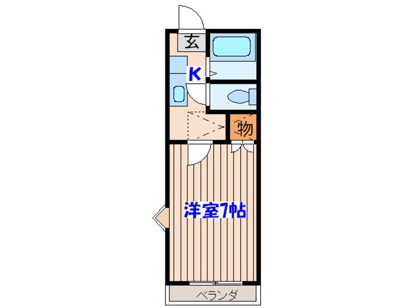 間取図 ｲﾝﾃﾘｼﾞｪﾝﾄ国見