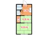鈴木アパ－ト 2Kの間取り