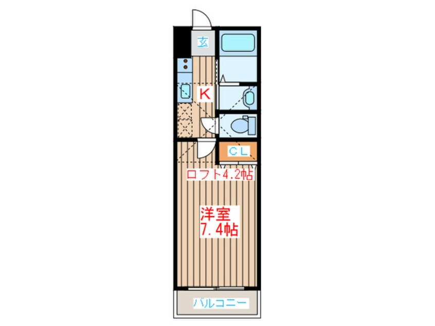 間取図 カオール柏木