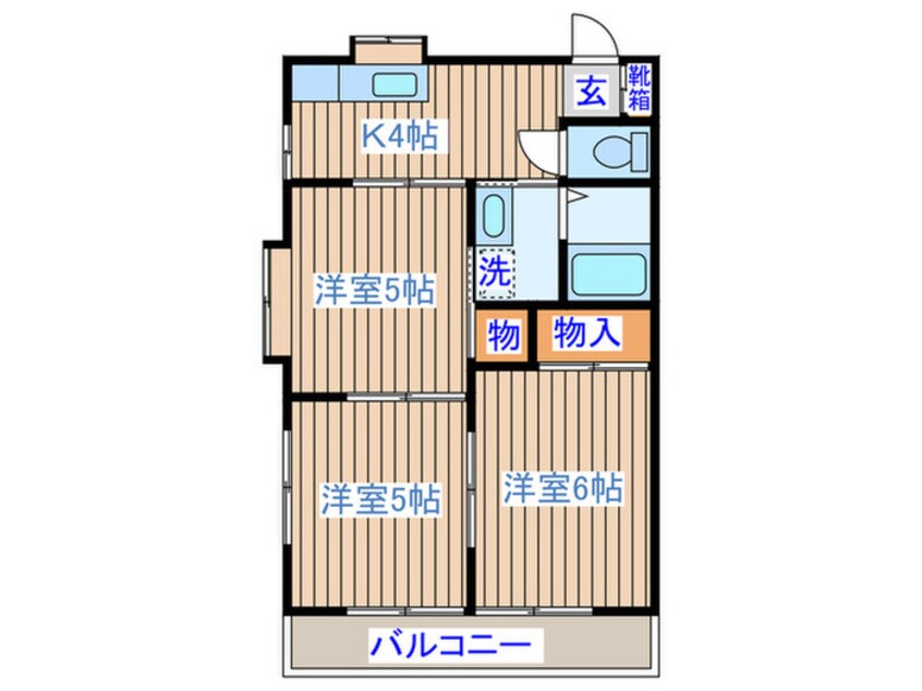 間取図 カーサ大富３５８