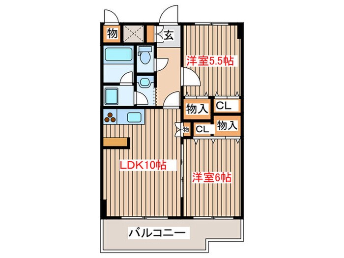 間取り図 エクセルフラッツ