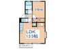 セジュール花渕A 1LDKの間取り