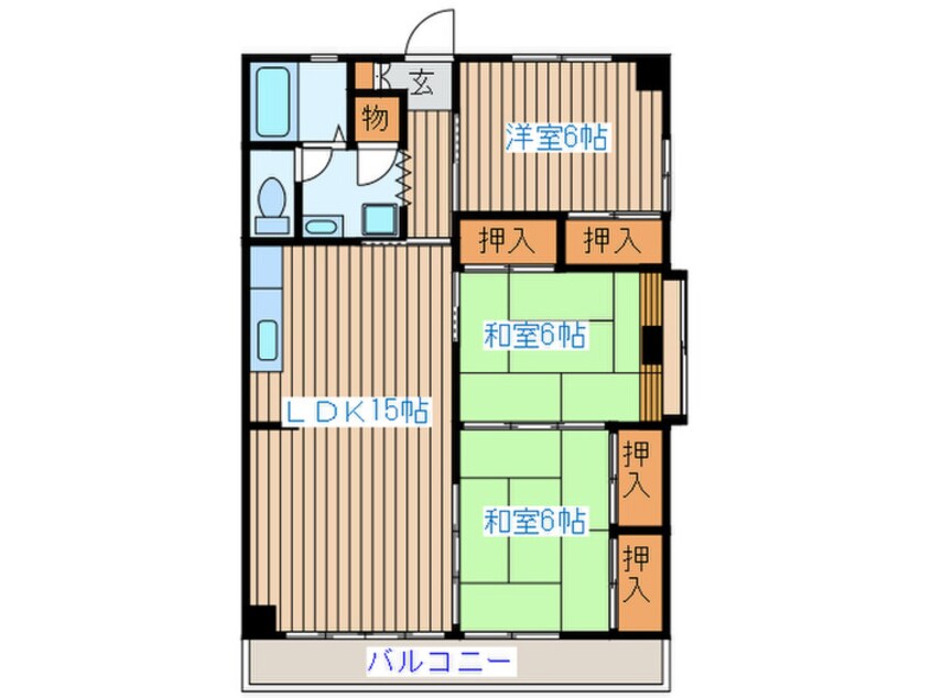 間取図 セントラル北山