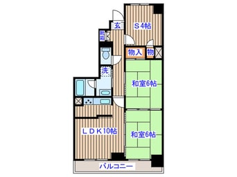間取図 ｸﾞﾘｰﾝﾊﾟｰｸ小松島