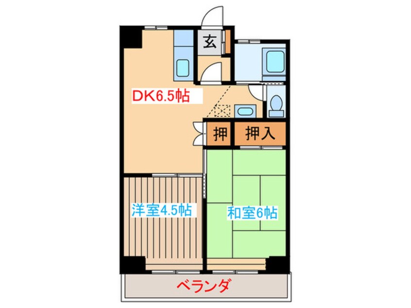 間取図 亀兵ビル