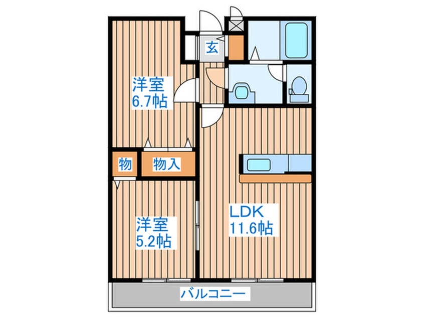 間取図 アルモニ－パル