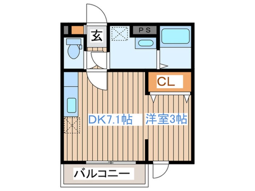 間取図 メリディアンなないろの里弐番館