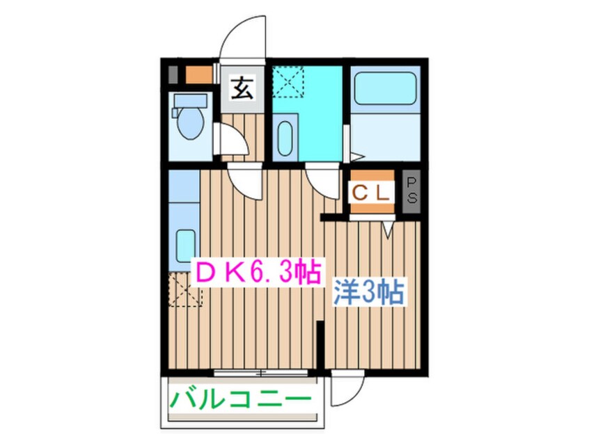 間取図 メリディアンなないろの里弐番館