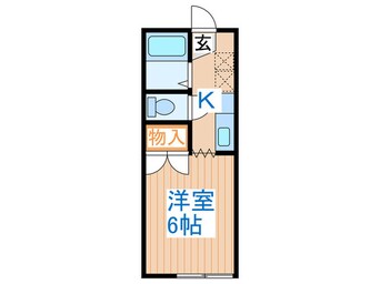 間取図 グリ－ンコ－ポ