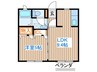 クレストヒルズ二の森 1LDKの間取り