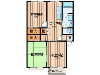 間取図 イ－ストヴィレッジ　Ａ