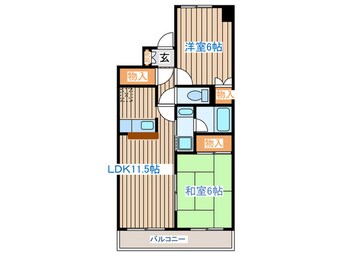 間取図 コンフォ－ト泉