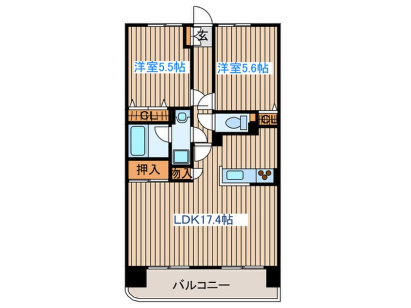 間取図 セントレアカマⅢ