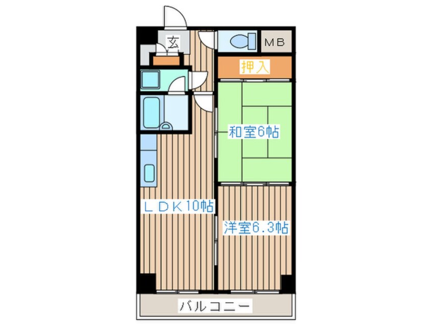 間取図 木町通ＴＫビル