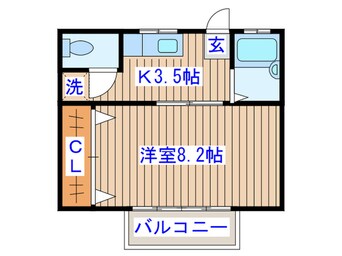 間取図 ＳＴＵＤＩＯ　ＤＥＭＡＩＮ