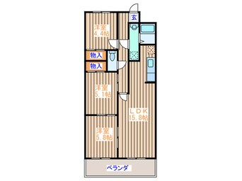 間取図 リリーマンション　２号館