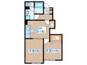 カーサ・フィオーレⅢの間取図