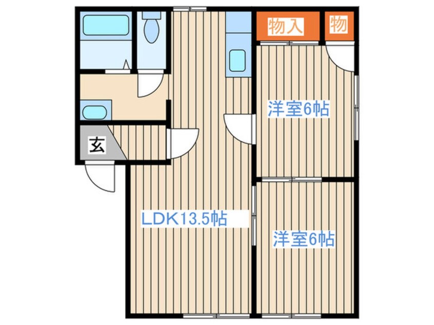 間取図 ガ－デンビレッジＡ