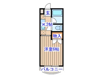 間取図 ドミ－ルキャロット2