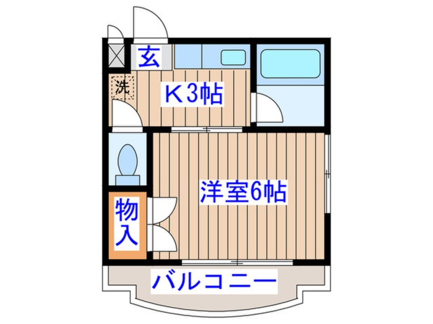 間取図 ドミ－ルキャロット2