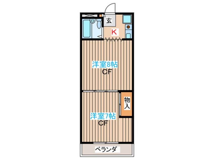 間取図 レジデンス花京院