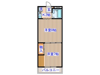 間取図 レジデンス花京院