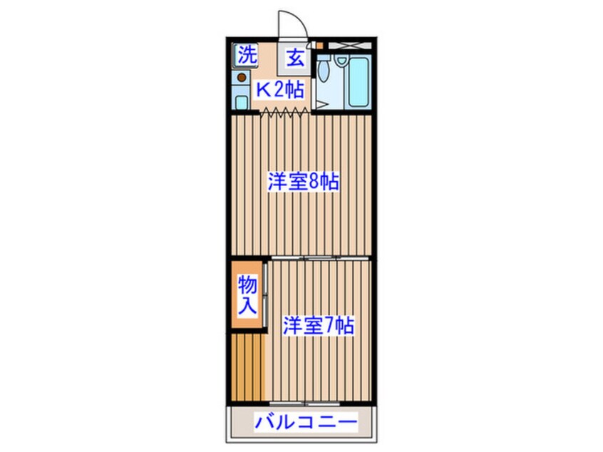 間取図 レジデンス花京院