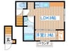 LibraCourt東仙台 1LDKの間取り