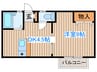 プチメゾン河原町 1DKの間取り