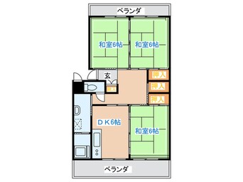 間取図 鹿野ハイツ