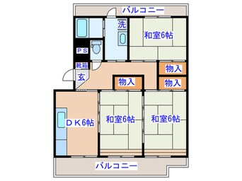 間取図 鹿野ハイツ