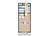 ドリームヒルズ 1Kの間取り