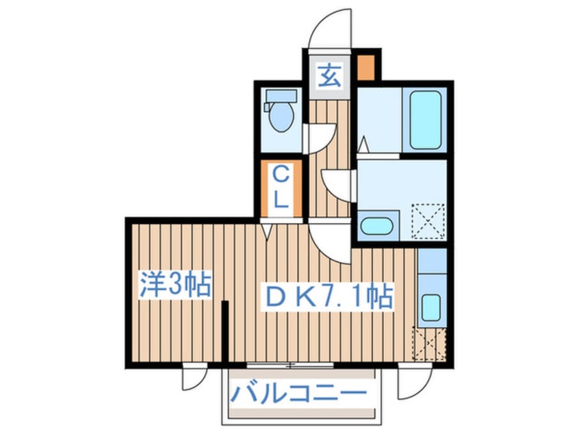 間取図 メリディアンなないろの里参番館