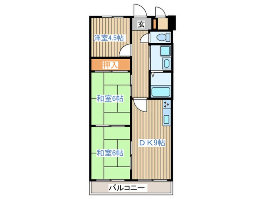 間取図 マニフィック・ベア霞