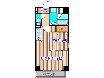 間取図 プラウドフラット河原町