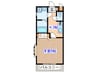 Ｃｏｌｌｅｇｅ　Ｐａｒｋ１２ 1Kの間取り