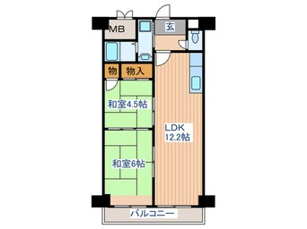 間取図 多賀城ロジュマンＧ棟