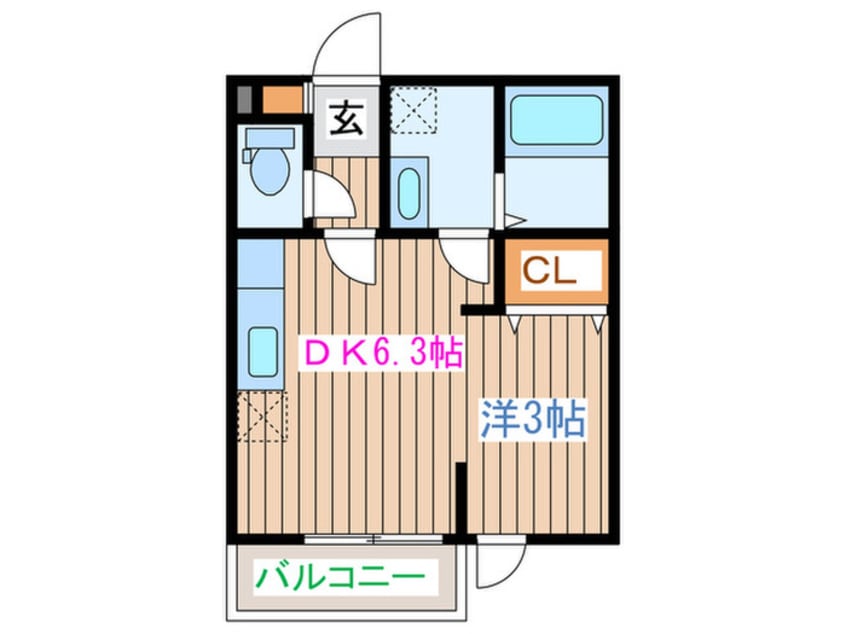 間取図 メリディアンなないろの里壱番館