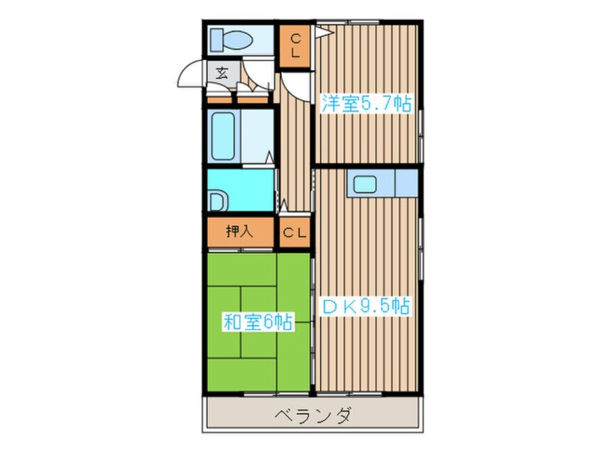 間取図 レトアD