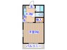 野田コ－ポ小松島 1Kの間取り
