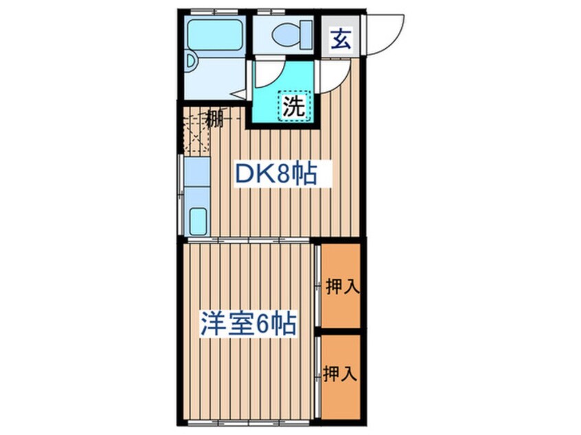 間取図 ｴﾝﾃﾞﾊﾞｰ佐々木